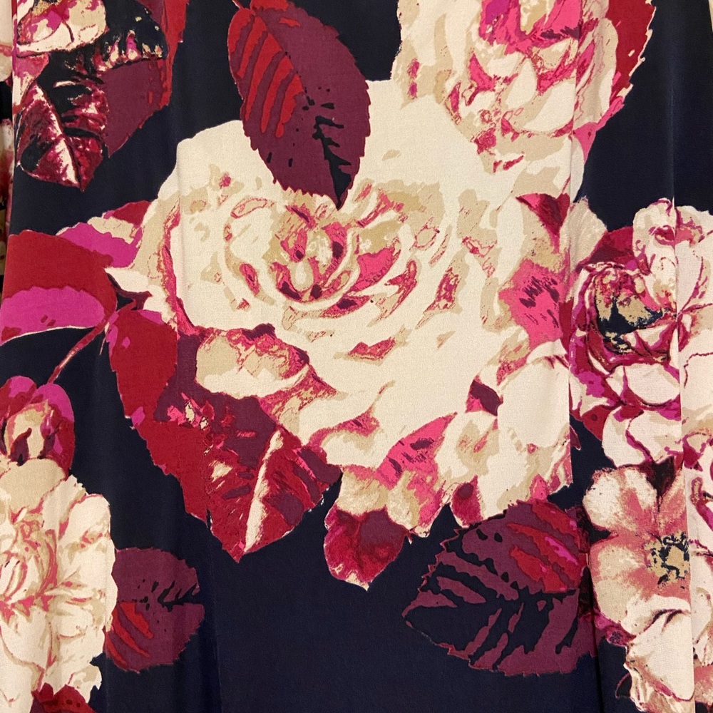 Woman’s Plus Size floral print dress.